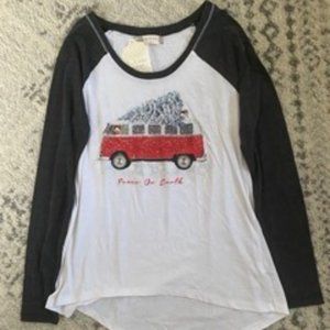 NWT - Altar'd State Long Sleeve Holiday Shirt (S)